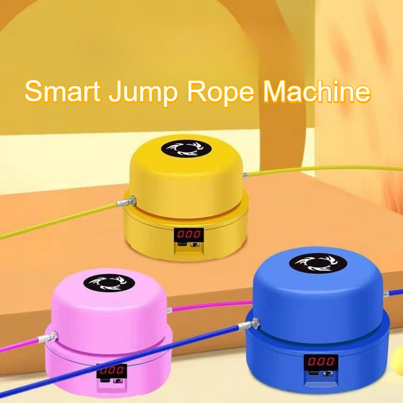 Smart Jump Rope Digital Counter - เครื่องกระโดดเชือกอัตโนมัติอัจฉริยะ พร้อมรีโมทคอนโทรลและตัวนับแบบดิจิตอล ชาร์จด้วย Type-C สำหรับผู้ใหญ่และเด็ก ออกกำลังกายที่บ้าน