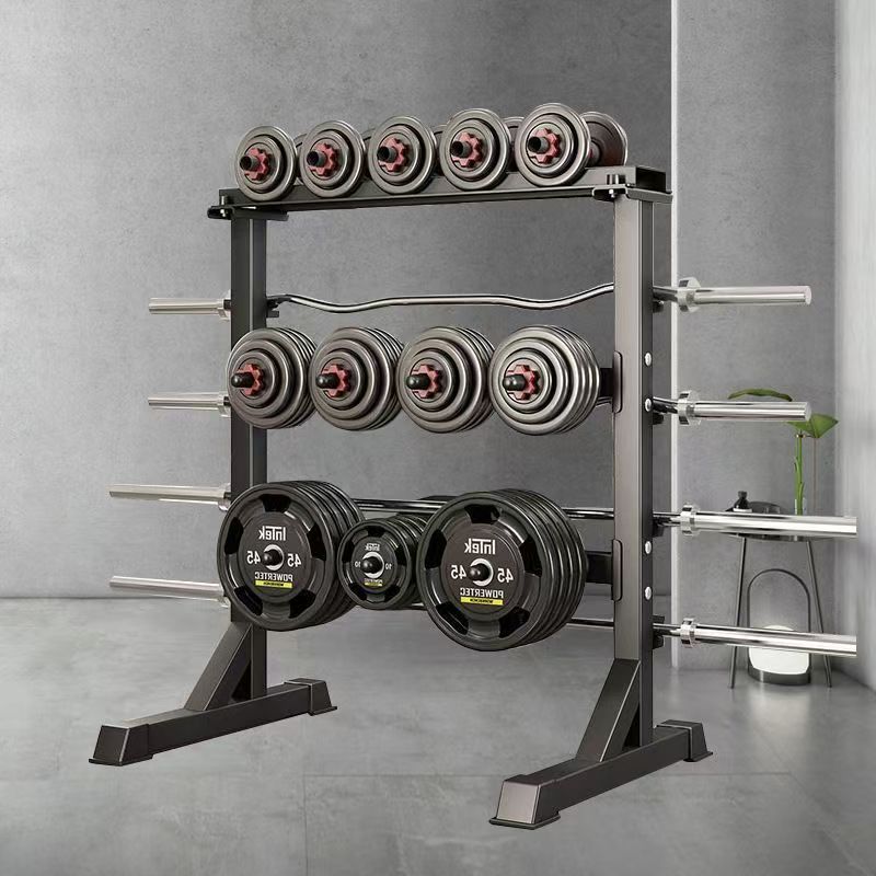 Fitness Equipment - ชุดม้านั่งออกกำลังกายและแร็กเหล็ก, ที่เก็บดัมเบลและบาร์เบล, อุปกรณ์จัดเก็บอุปกรณ์ออกกำลังกาย, อุปกรณ์ฟิตเนสสำหรับยิมและใช้ในบ้าน