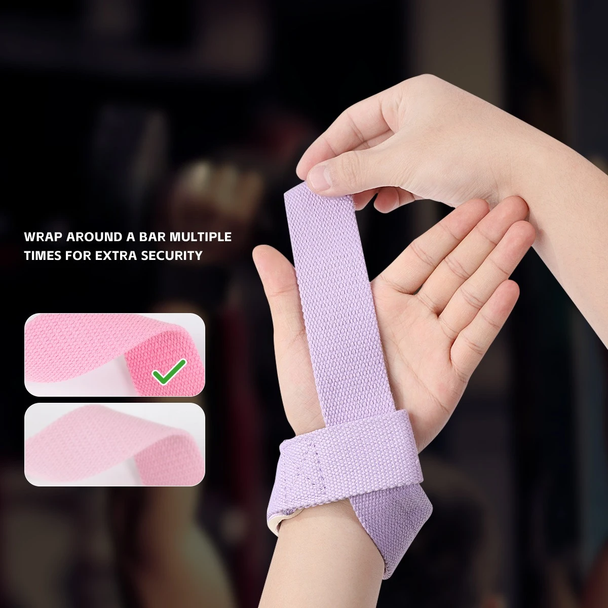 เข็มขัดออกกำลังกาย, สายรัดช่วย - Wrist Wraps Weightlifting Support บทวิจารณ์และราคา
