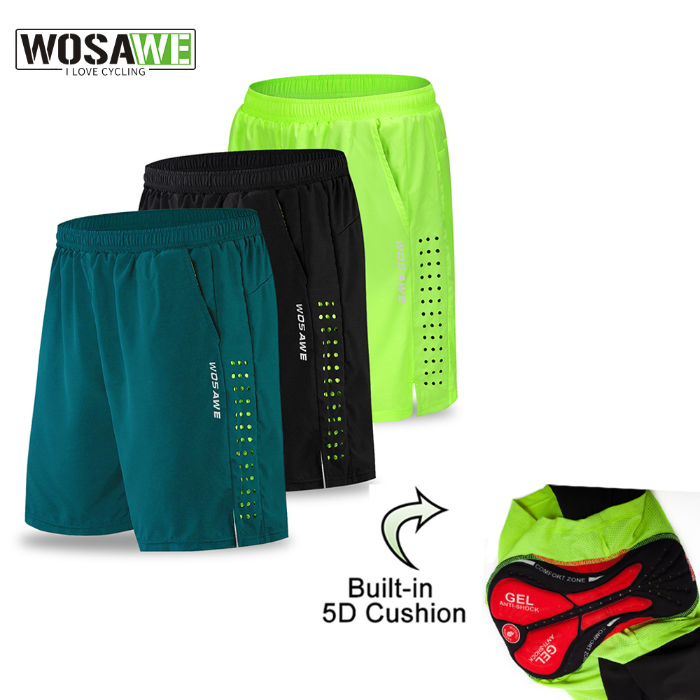WOSAWE MTB กางเกงขาสั้น Quick  - Padded Cycling Shorts 5D Gel บทวิจารณ์และราคา