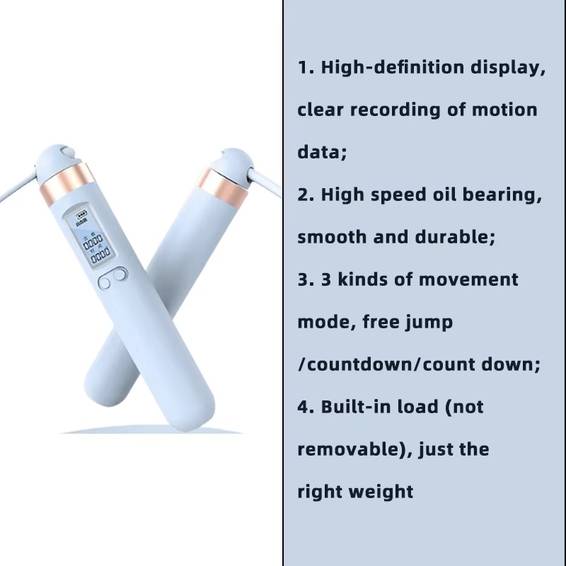 เชือกกระโดดดิจิทัลอัจฉริยะปรับ - Smart Jump Rope Digital Counter บทวิจารณ์และราคา