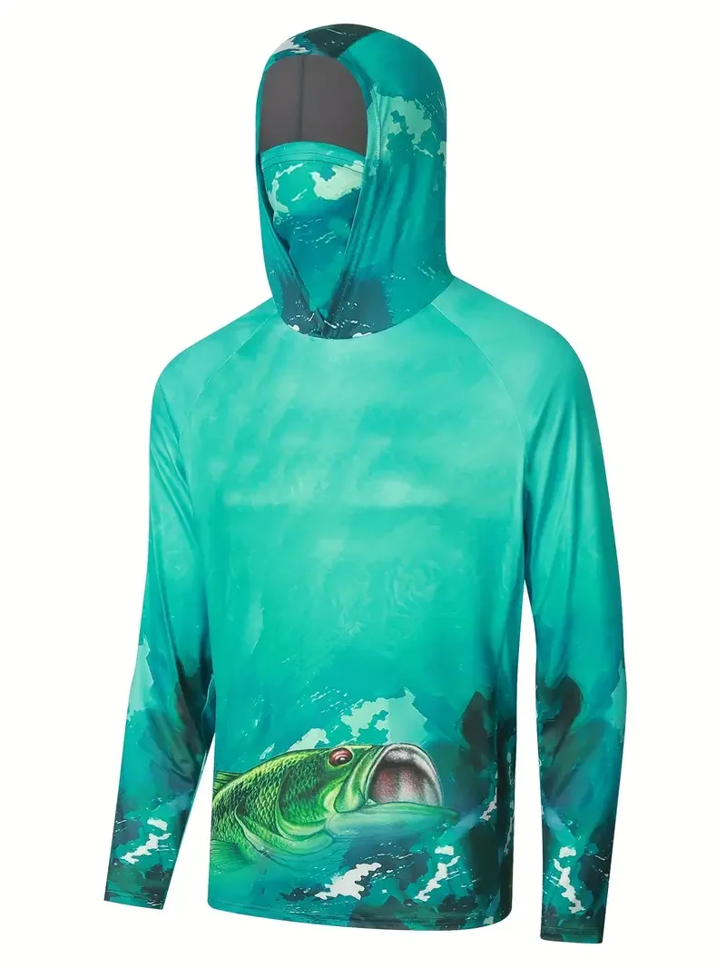 เสื้อตกปลาแบบมีฮู้ดสำหรับผู้ชา - Fishing บทวิจารณ์และราคา