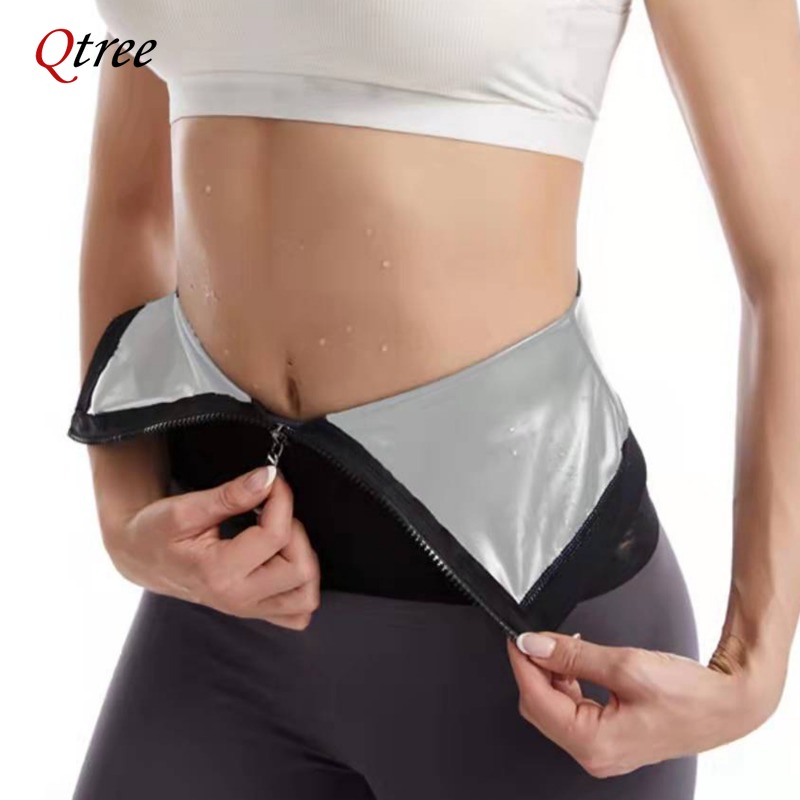 Qtree เครื่องกระชับสัดส่วนสำหร - Sweat Waist Trainer Belt Neoprene บทวิจารณ์และราคา